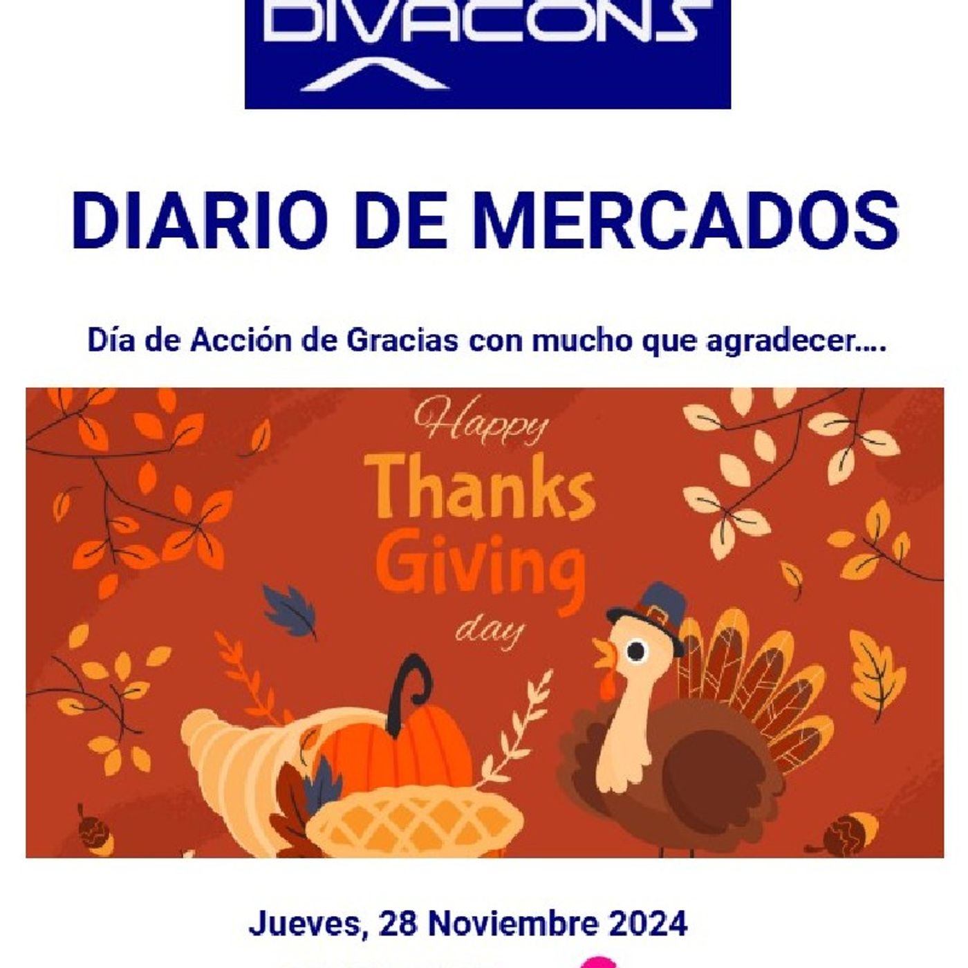 PODCAST en abierto DIARIO DE MERCADOS Jueves 28 Nov 2024 episode artwork