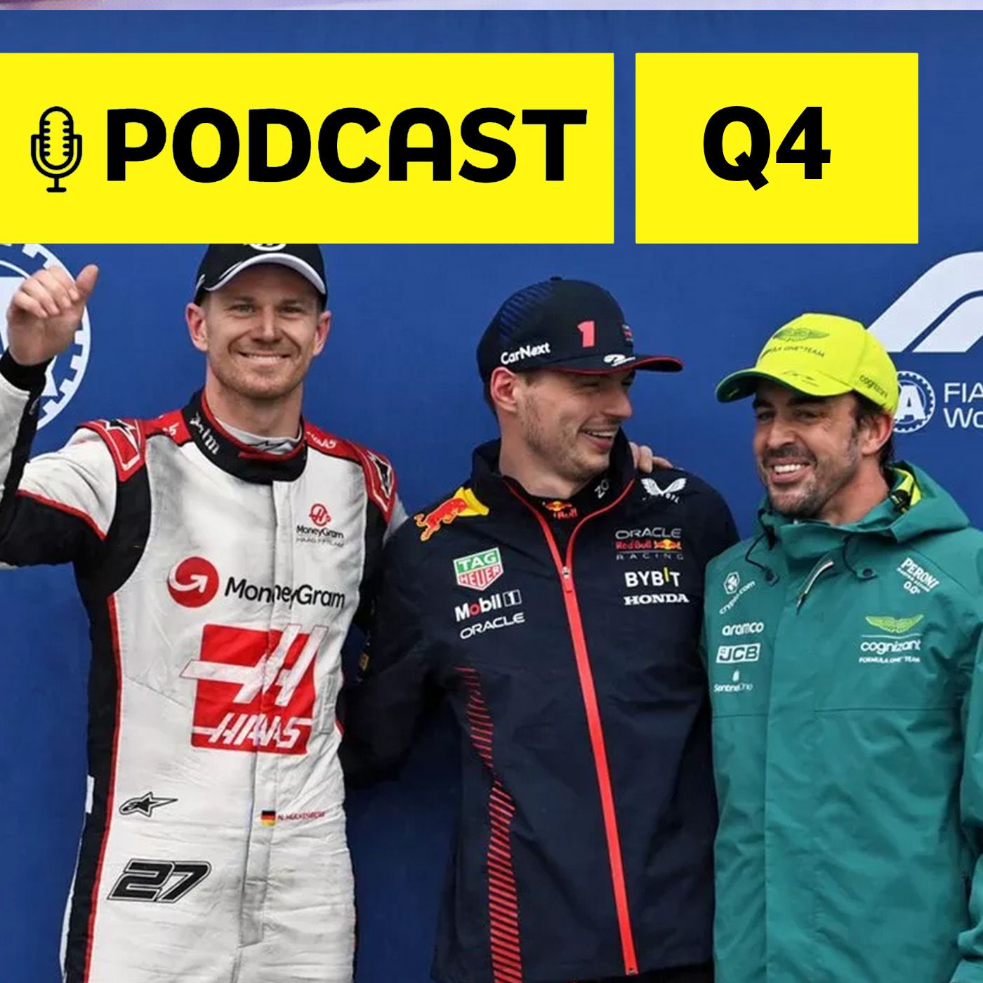 Podcast Q4 - Verstappen 1º, Hulk 2º mas convocado pela FIA! Pérez/Leclerc eliminados no Q2 e Sainz punidos episode artwork