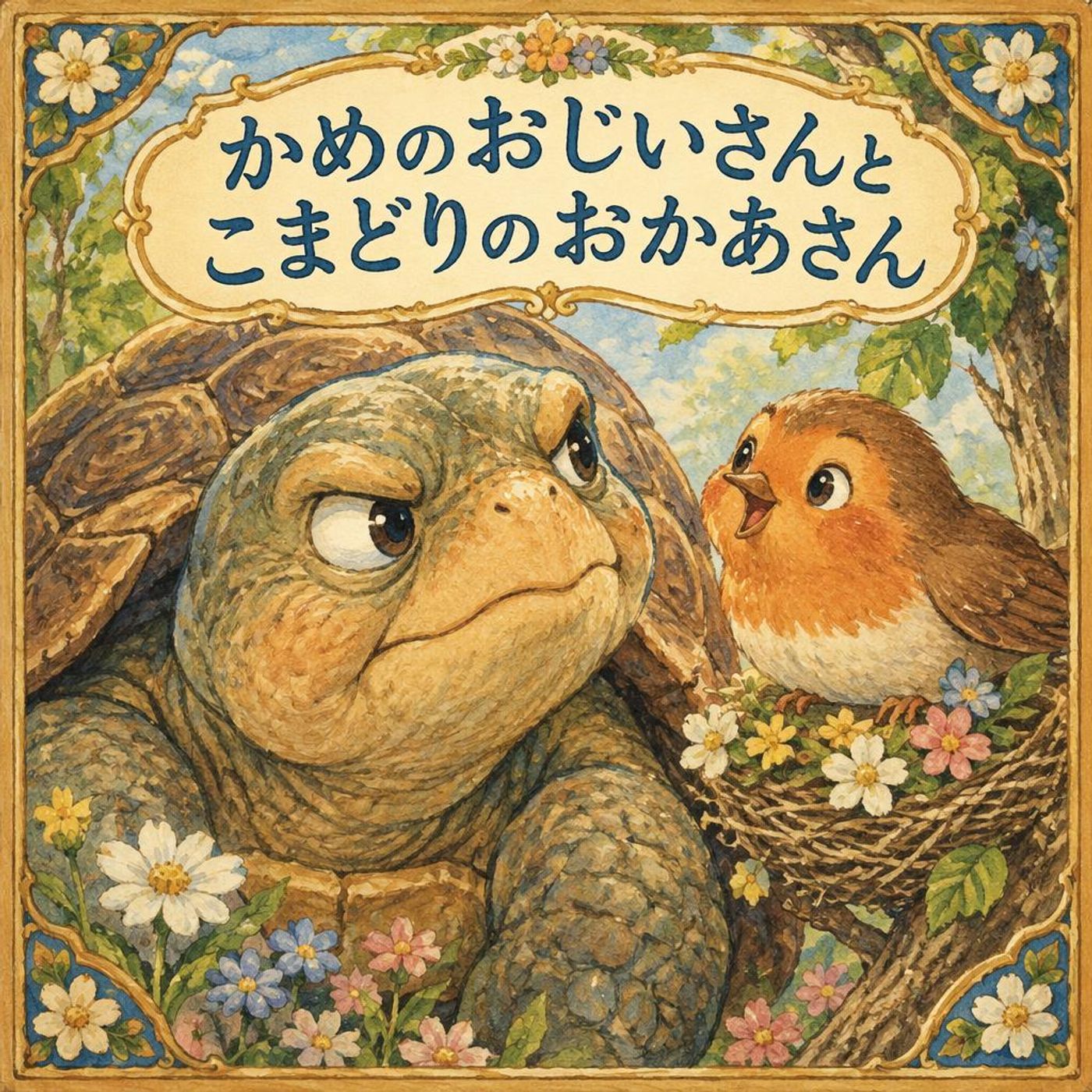 頑固なカメとコマドリのお母さん！一番すてきなおうちのひみつ ｜【イソップ風童話】 episode artwork