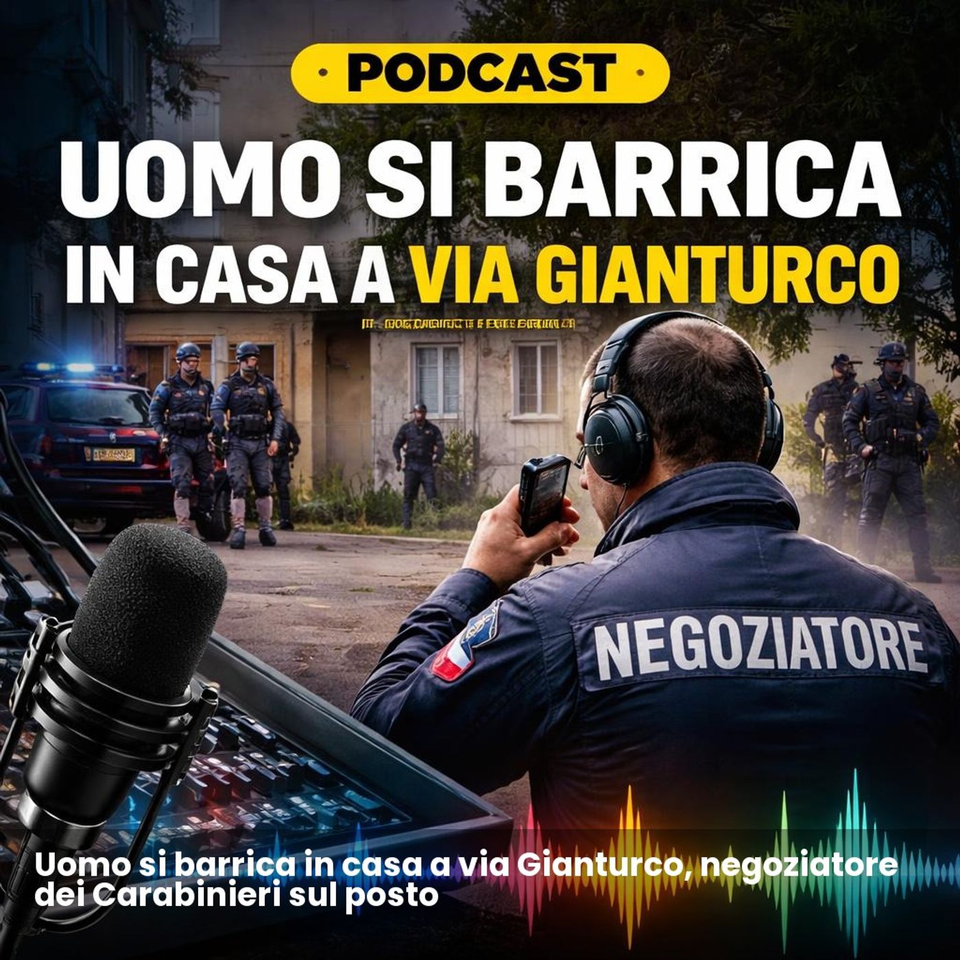 Uomo si barrica in casa a via Gianturco, negoziatore dei Carabinieri sul posto episode artwork