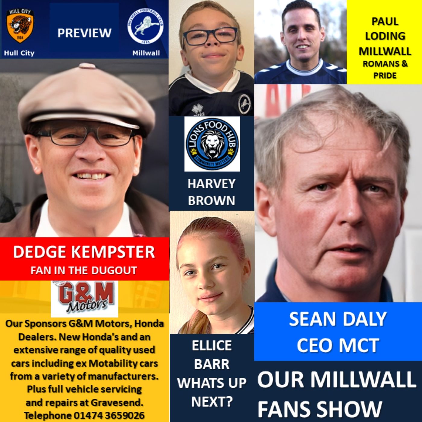 Our Millwall Fans Show - Sponsored by G&M Motors, Gravesend - 020224