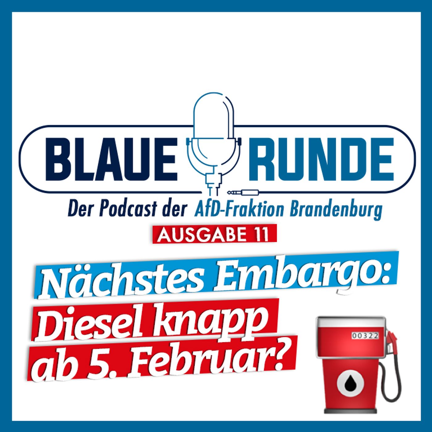 Nächstes Embargo: Diesel knapp ab 5. Februar? | Die Blaue Runde, Ausgabe 11/23 vom 28.01.2023 episode artwork