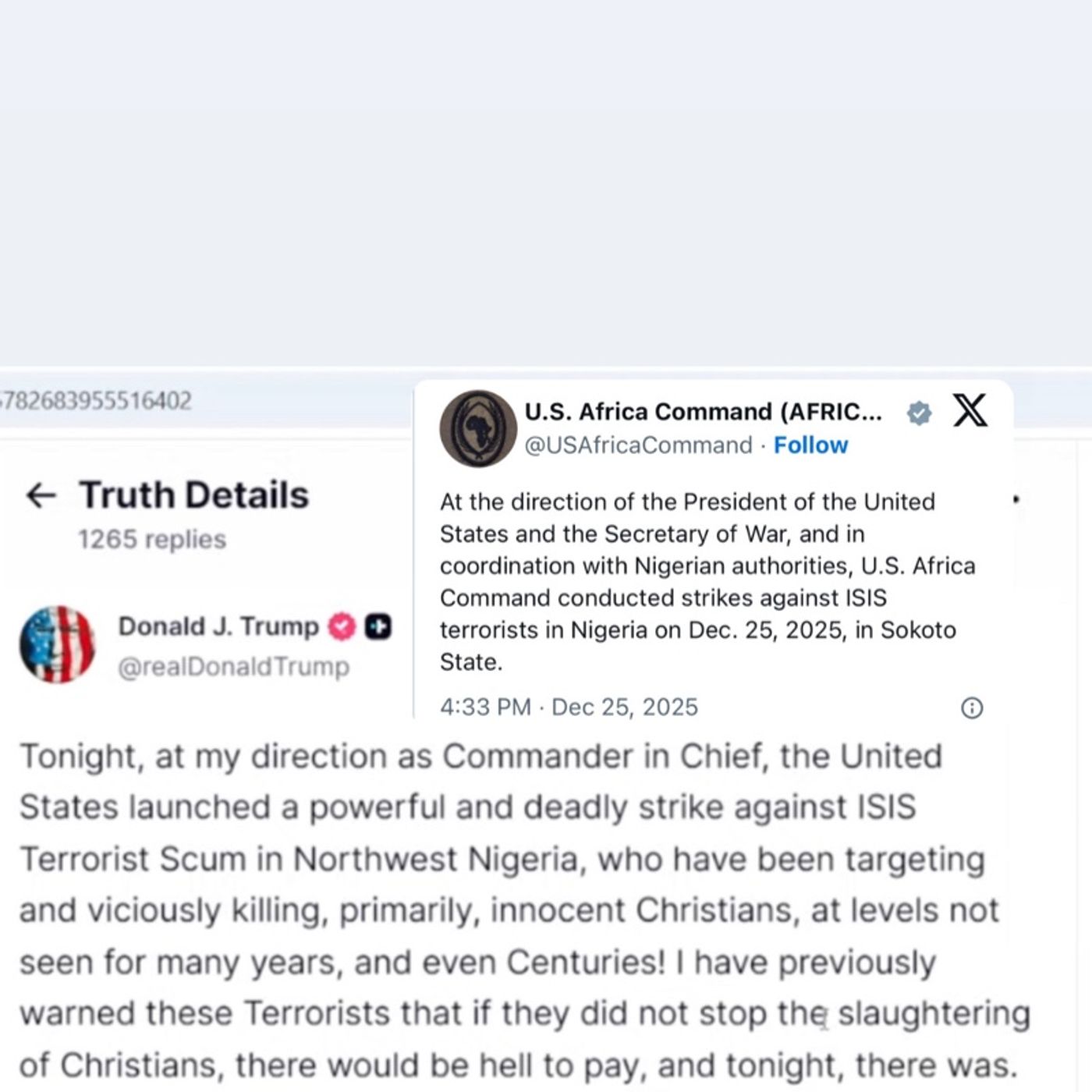 BREAKING: Christmas Day Islamic State STRIKE(Nigeria) BREAKING: Christmas Day Islamic State STRIKE(Nigeria)