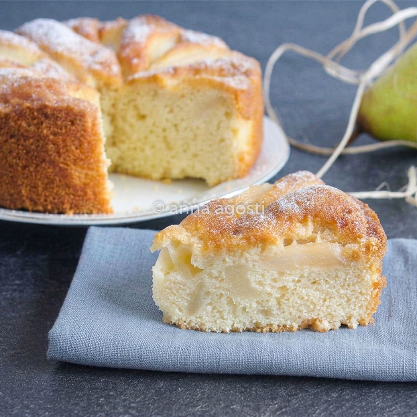 Torta soffice con le pere: ricetta semplice e veloce