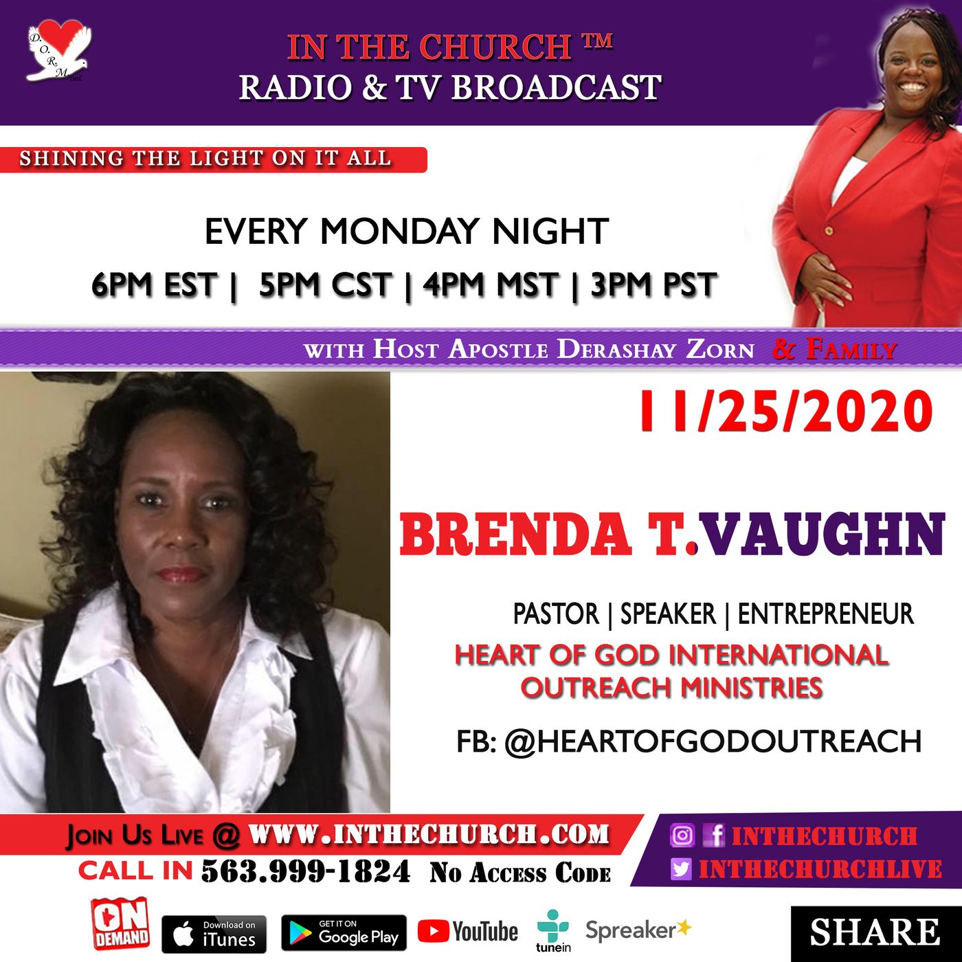 Step out of the I was and into the I am Guest Pastor Brenda T. Vaughn episode artwork