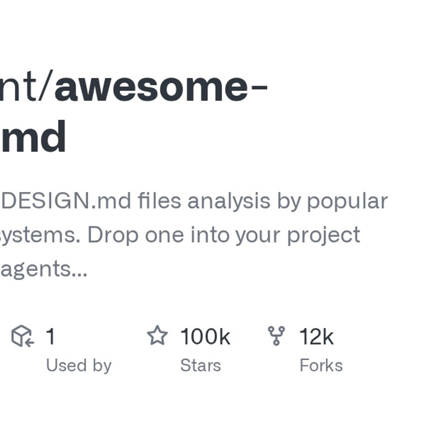 GitHub - VoltAgent/awesome-design-md: A collection of DESIGN.md files analysis by popular brand design systems. Drop one into your project a