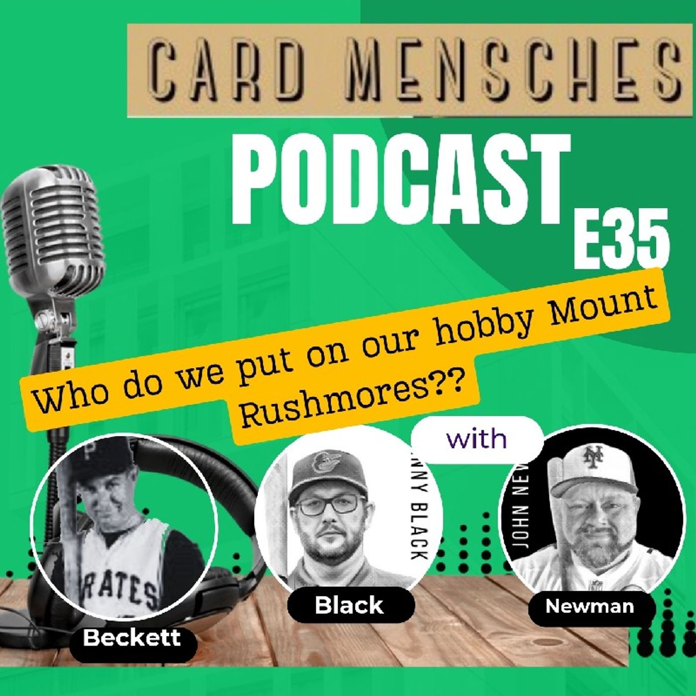 Card Mensches E35 Hobby Mount Rushmores w/ Dr.James Beckett
