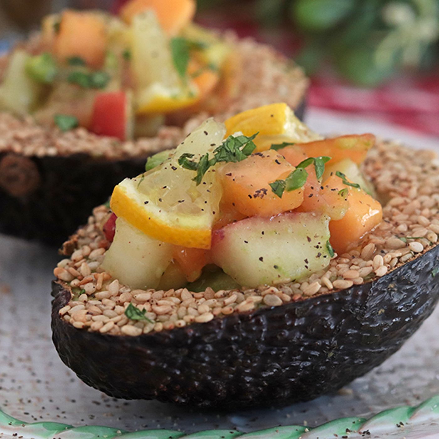 Avocado ripieno freddo
