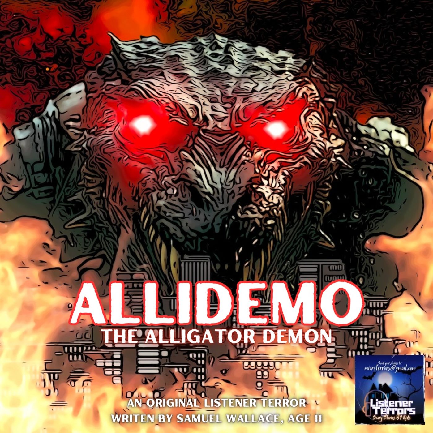 “ALLIDEMO: THE ALLIGATOR DEMON” by Samuel Wallace, age 11 #MicroTerrors