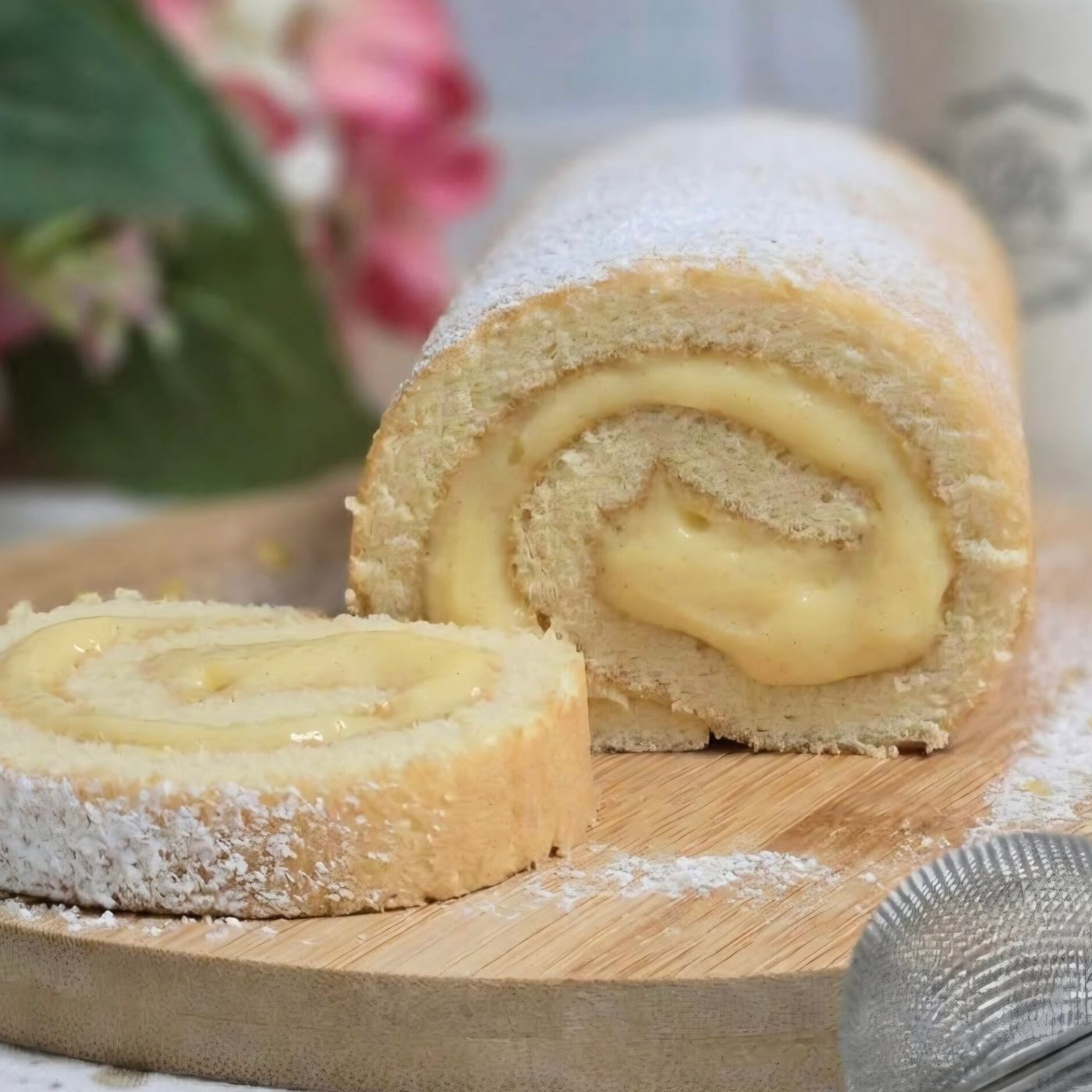 Rotolo soffice con crema pasticcera: dolce ricetta facile e golosa
