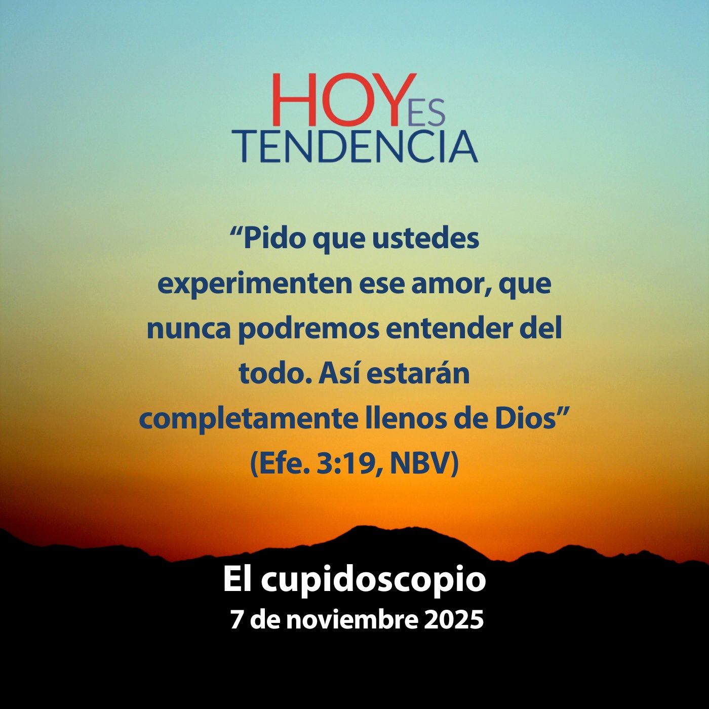 El cupidoscopio ~ Devocional de Jóvenes ~ 7 de noviembre 2025