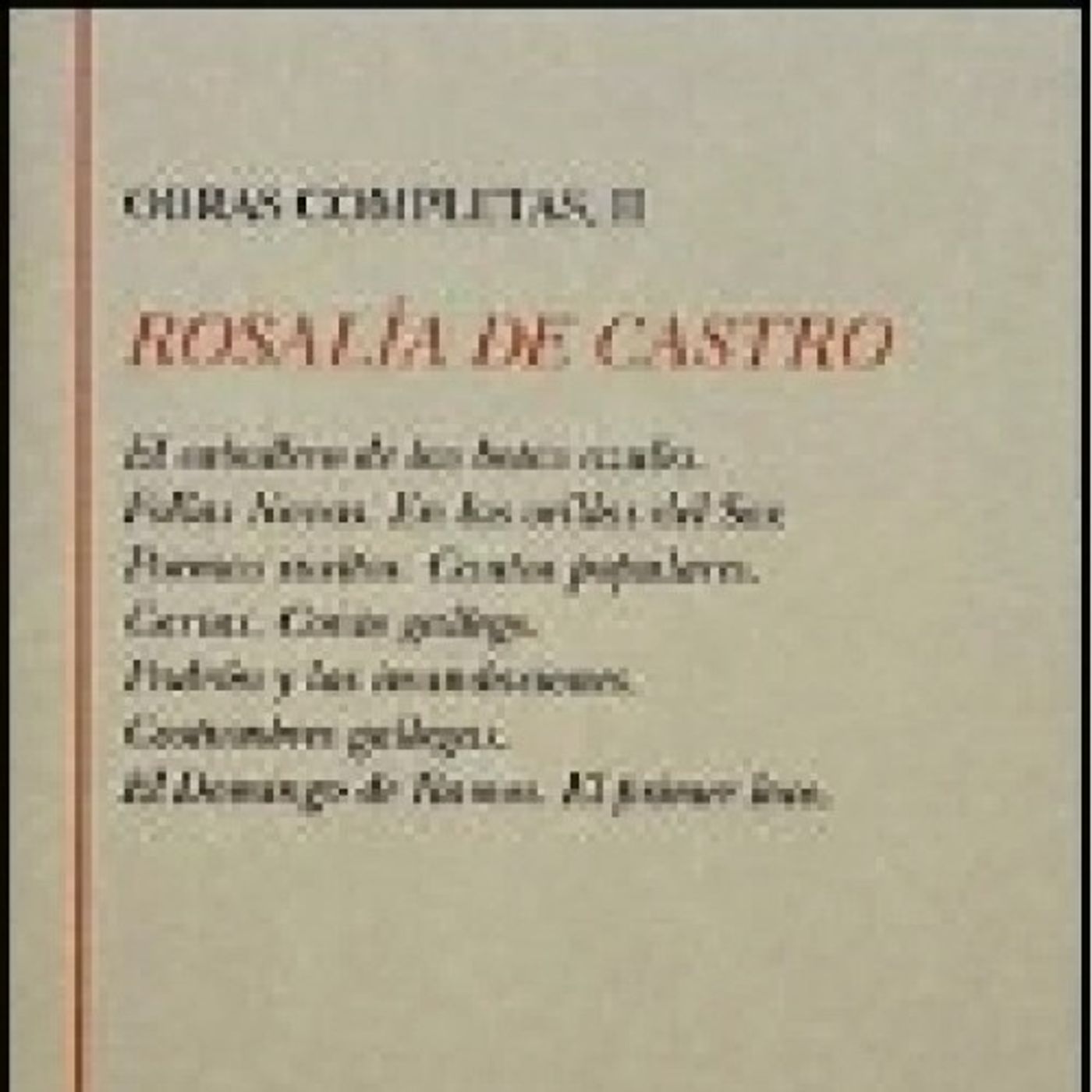 Cartas - Rosalia de Castro
