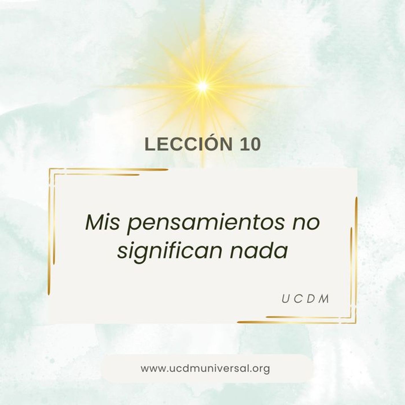 UCDM Universal LECCIÓN DEL DÍA