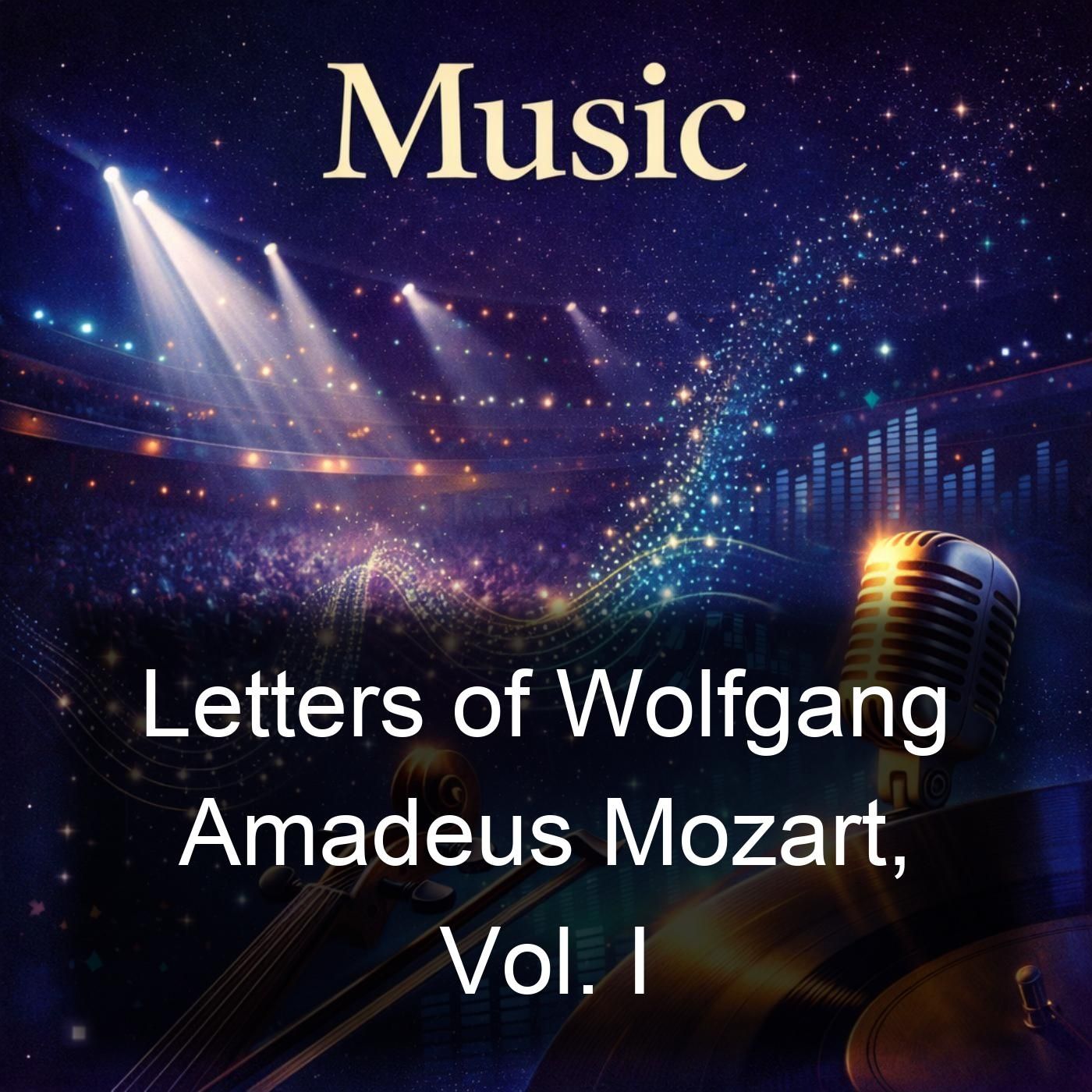 Letters of Wolfgang Amadeus Mozart, Vol. I cover art