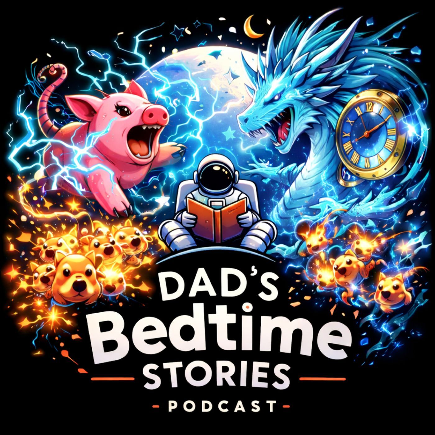 Millie, The Electric Pig, Exploding Mouse, and Time Dragon - Cards of Power #66 - A Bedtime Adventure