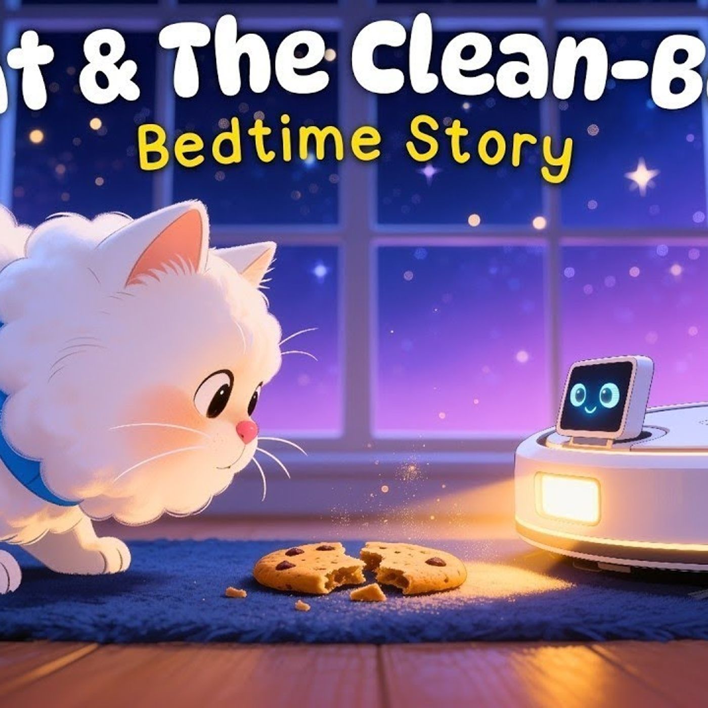 The Cat _ The Clean-Bot  Calming Bedtime Stories for Kids episode artwork