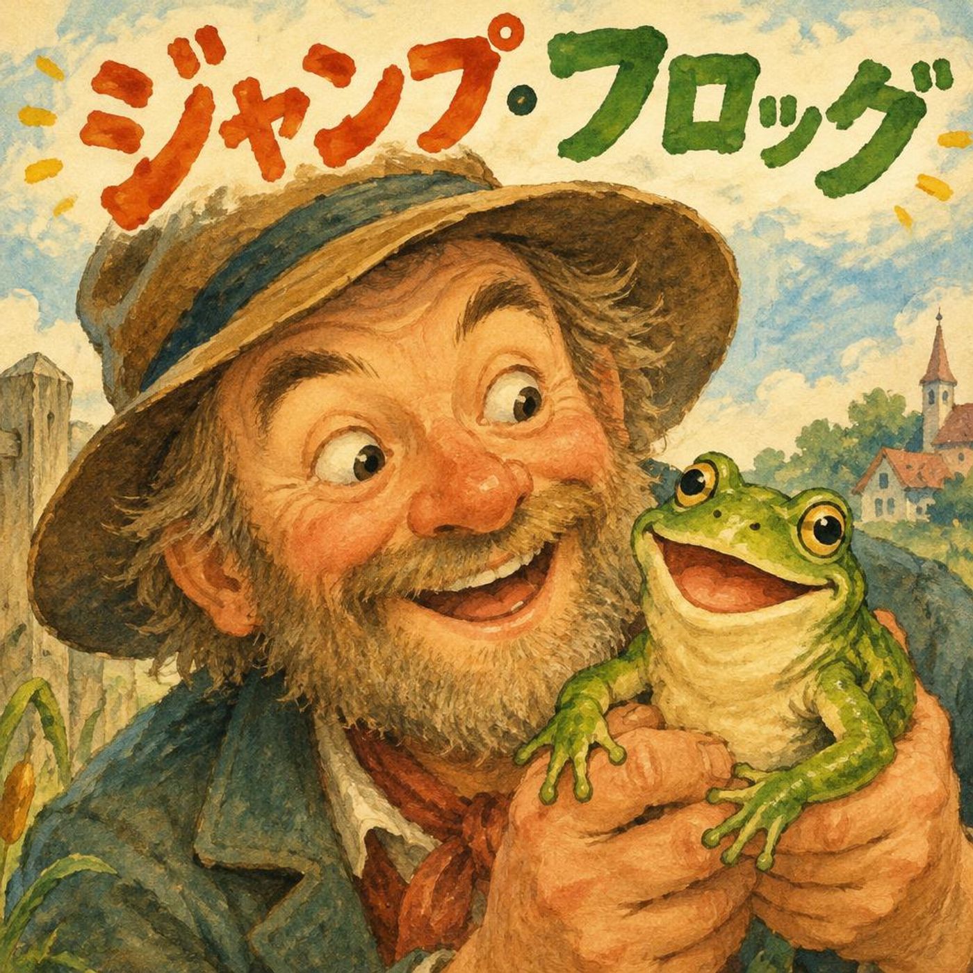 跳ぶのが大好きなカエル！？賭け好きジムと不思議なカエルの大勝負 ｜【海外名作童話】 episode artwork