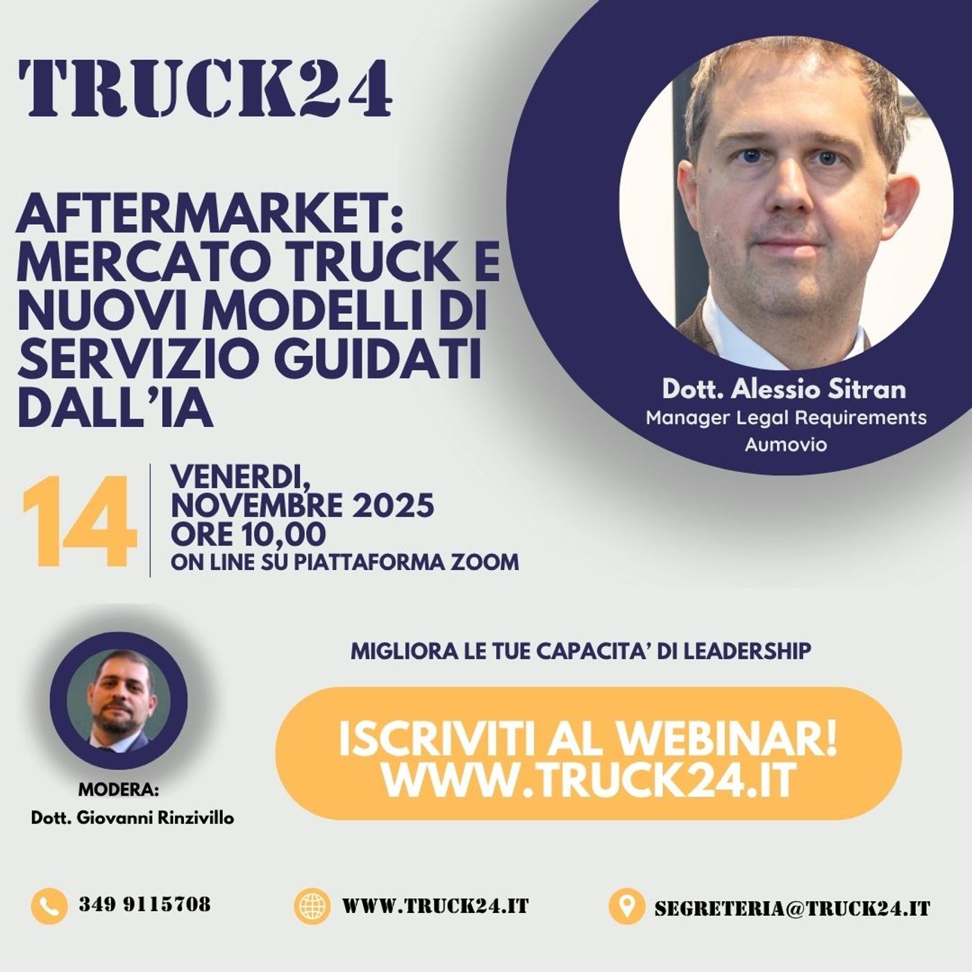 Aftermarket, mercato truck e nuovi modelli di servizio guidati dall’IA con Alessio Sitran episode artwork
