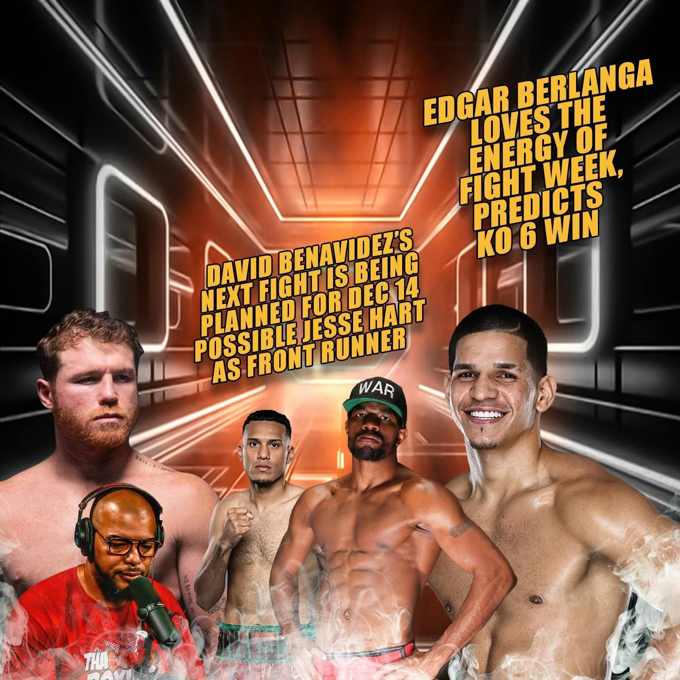 ☎️ Edgar Berlanga loves the energy, predicts KO6 win❗️David Benavidez vs Jesse Hart Rumors Heat Up🔥 episode artwork