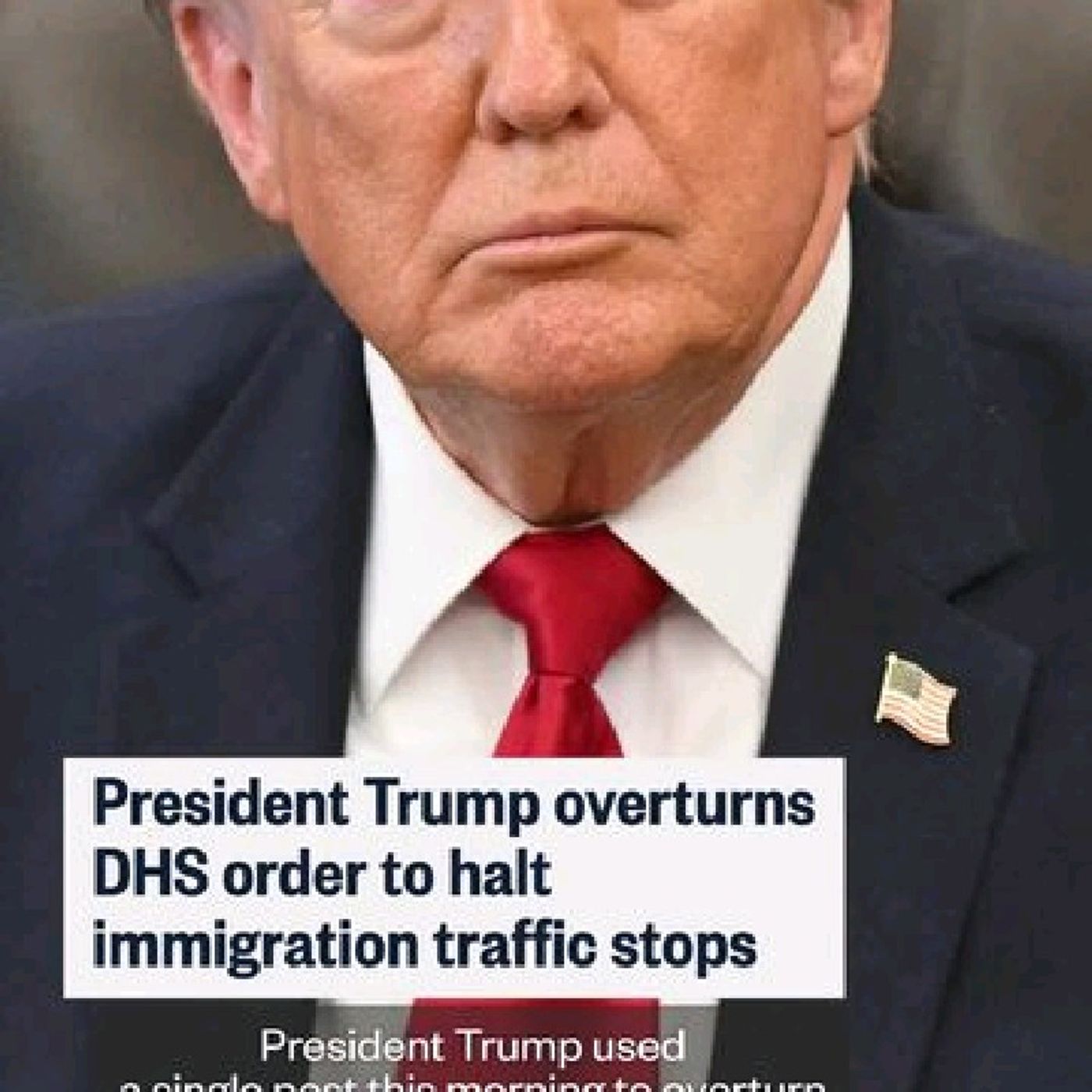 Trump overturns DHS order to halt ICE traffic stops #DailyNews #USAToday #HeadlineNews #TikTokNews #ForYou #NewsTok episode artwork