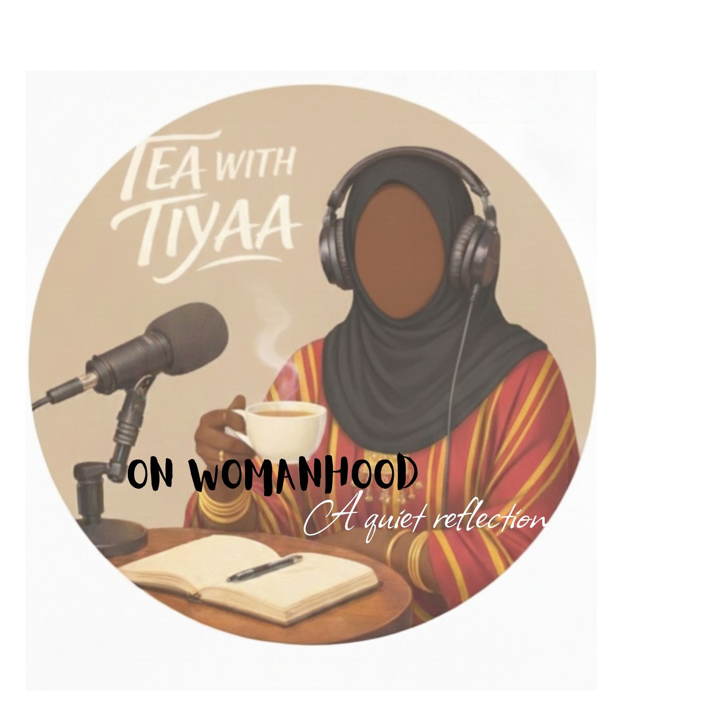 On womanhood- A quiet reflection podcast artwork