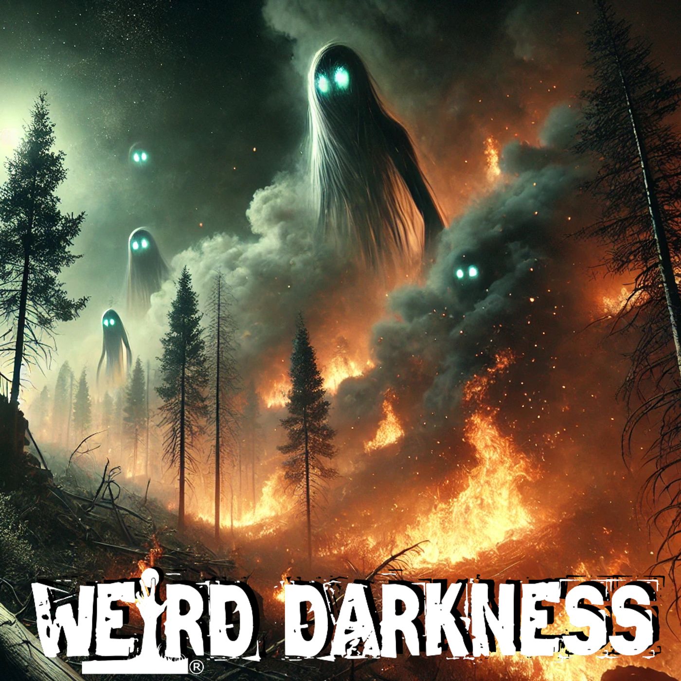 “UFOs, BIGFOOT, GHOSTS and PARANORMAL FOREST FIRES” and more Creepy TRUE Stories! #WeirdDarkness - podcast episode cover