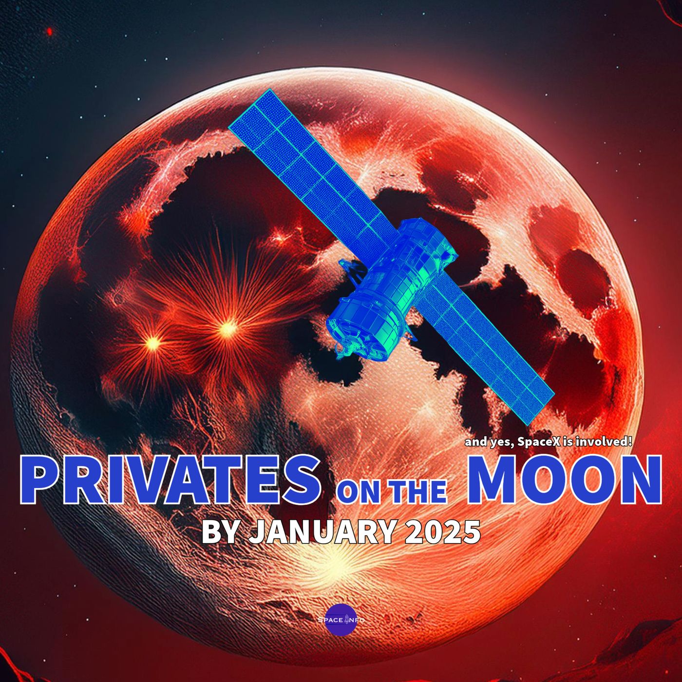 Privates on the Moon in January 2025
