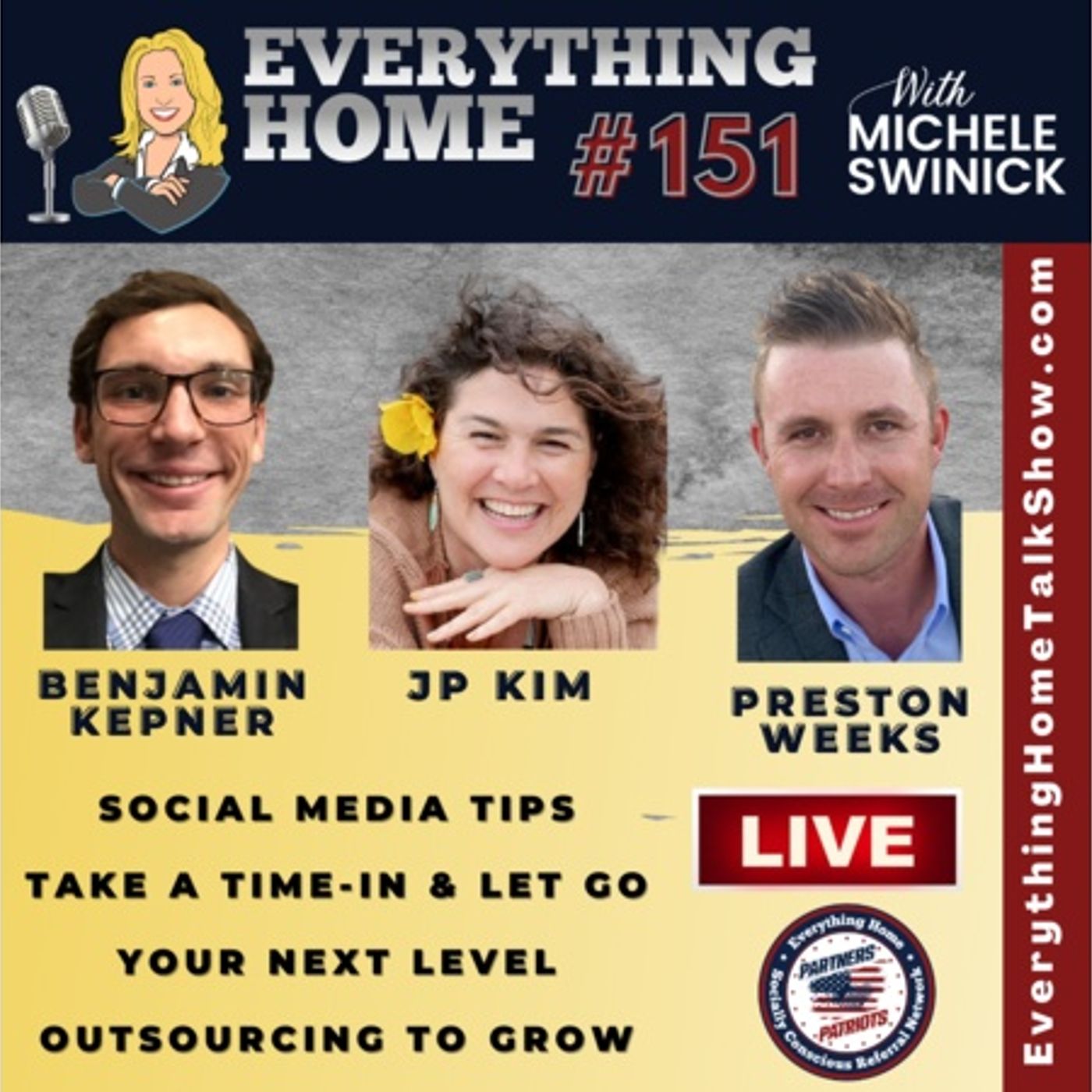 151 LIVE: Social Media Tips, Take A Time-In & Let Go, Next Level, Outsourcing episode artwork