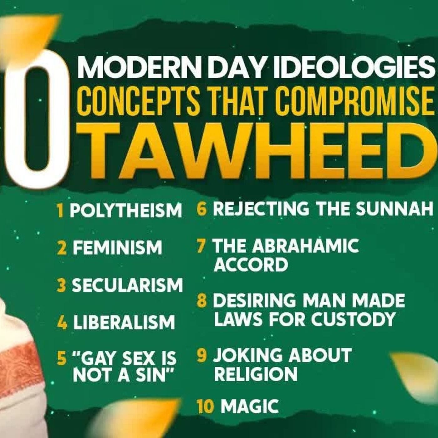 10 Modern Day Ideologies & Concepts that Compromise Tawheed