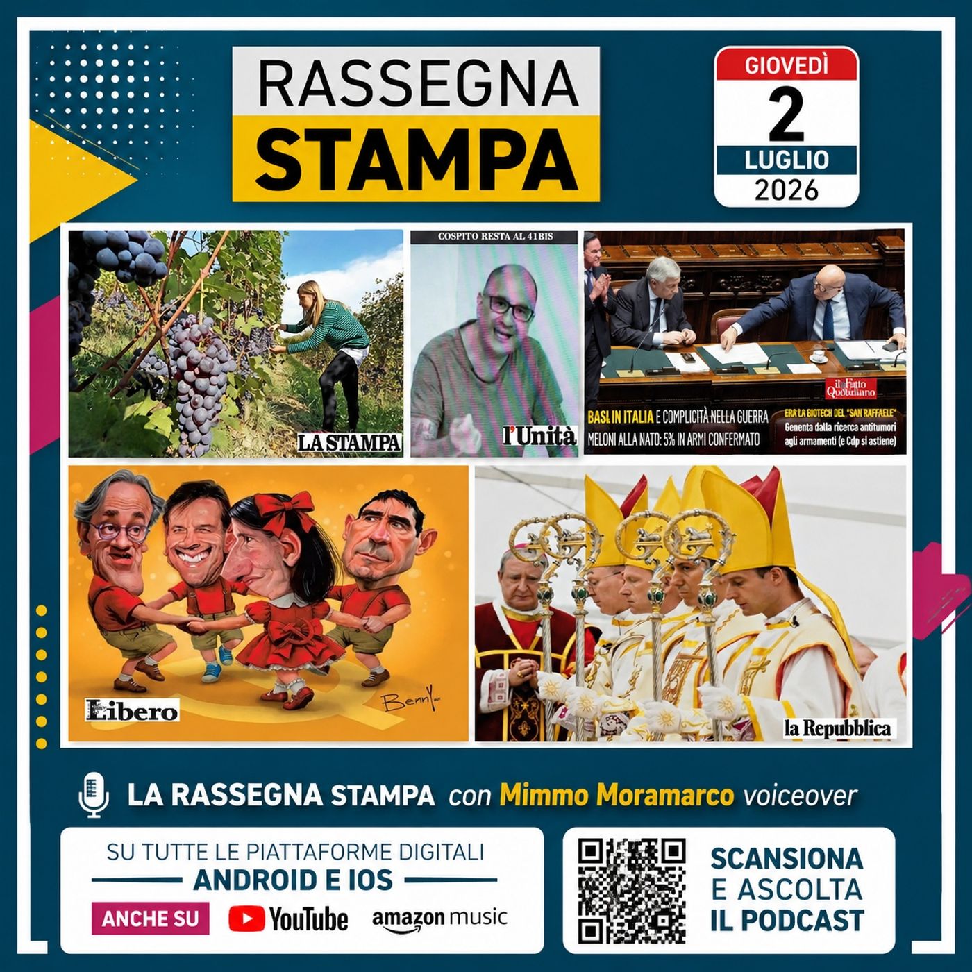 Rassegna stampa del 2 luglio 2026 episode artwork