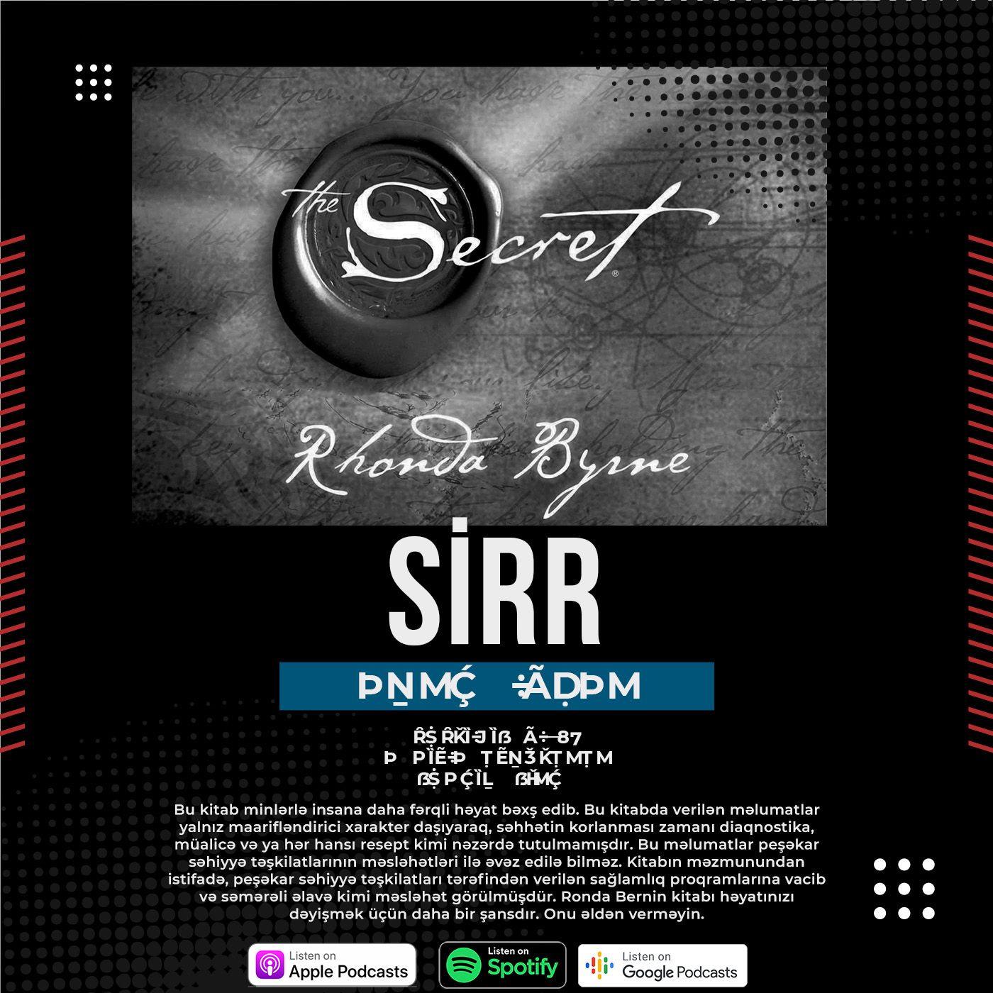 Ronda Bern - Sirr | SƏSLİ KİTAB #43