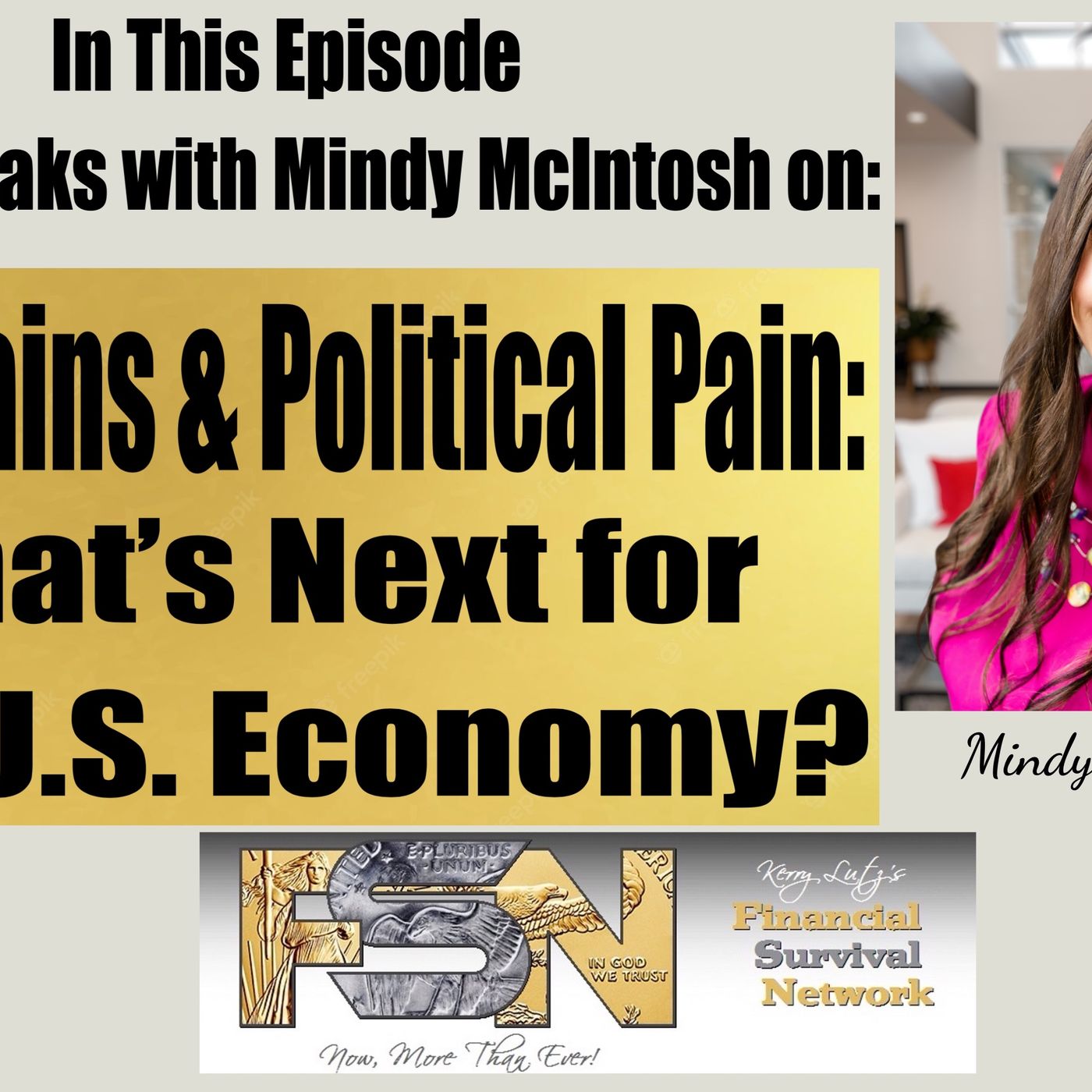 cover of episode GDP Gains and Political Pain: What’s Next for the U.S. Economy? - Mindy McIntosh #6113