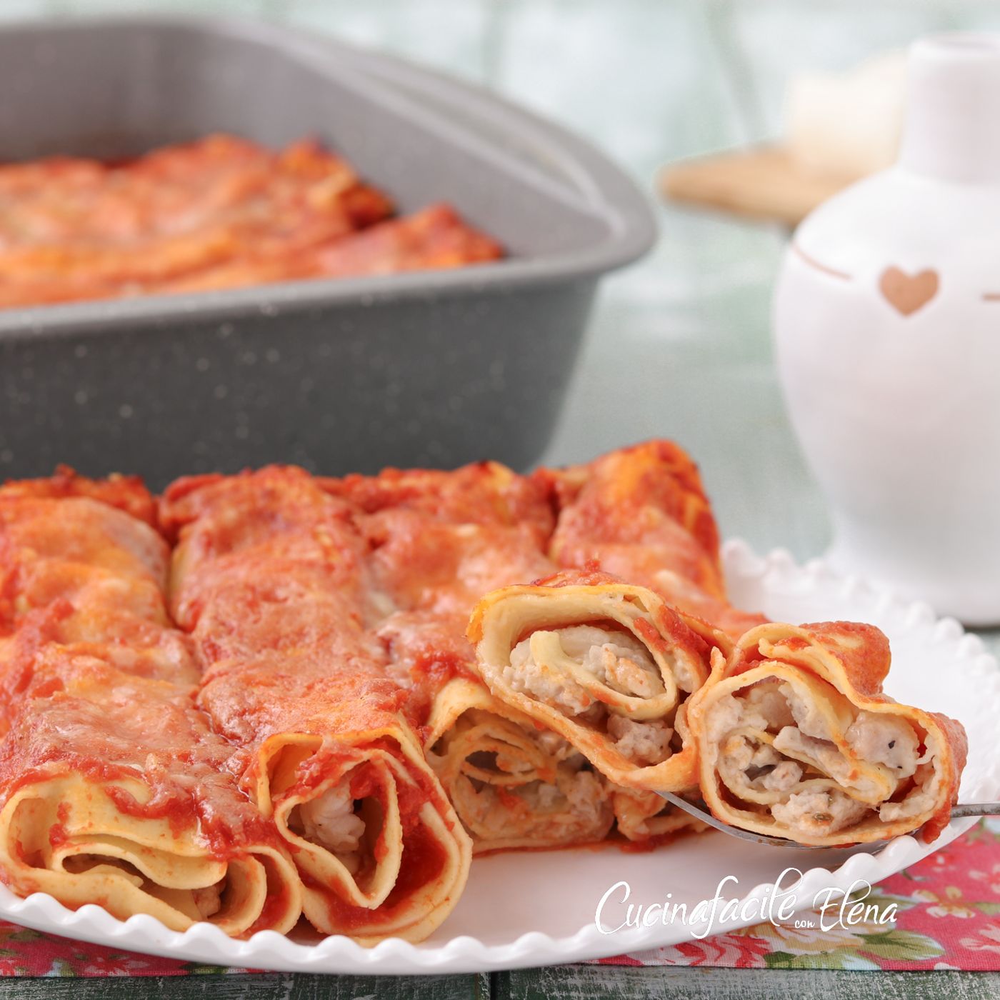 Cannelloni salsiccia e stracchino