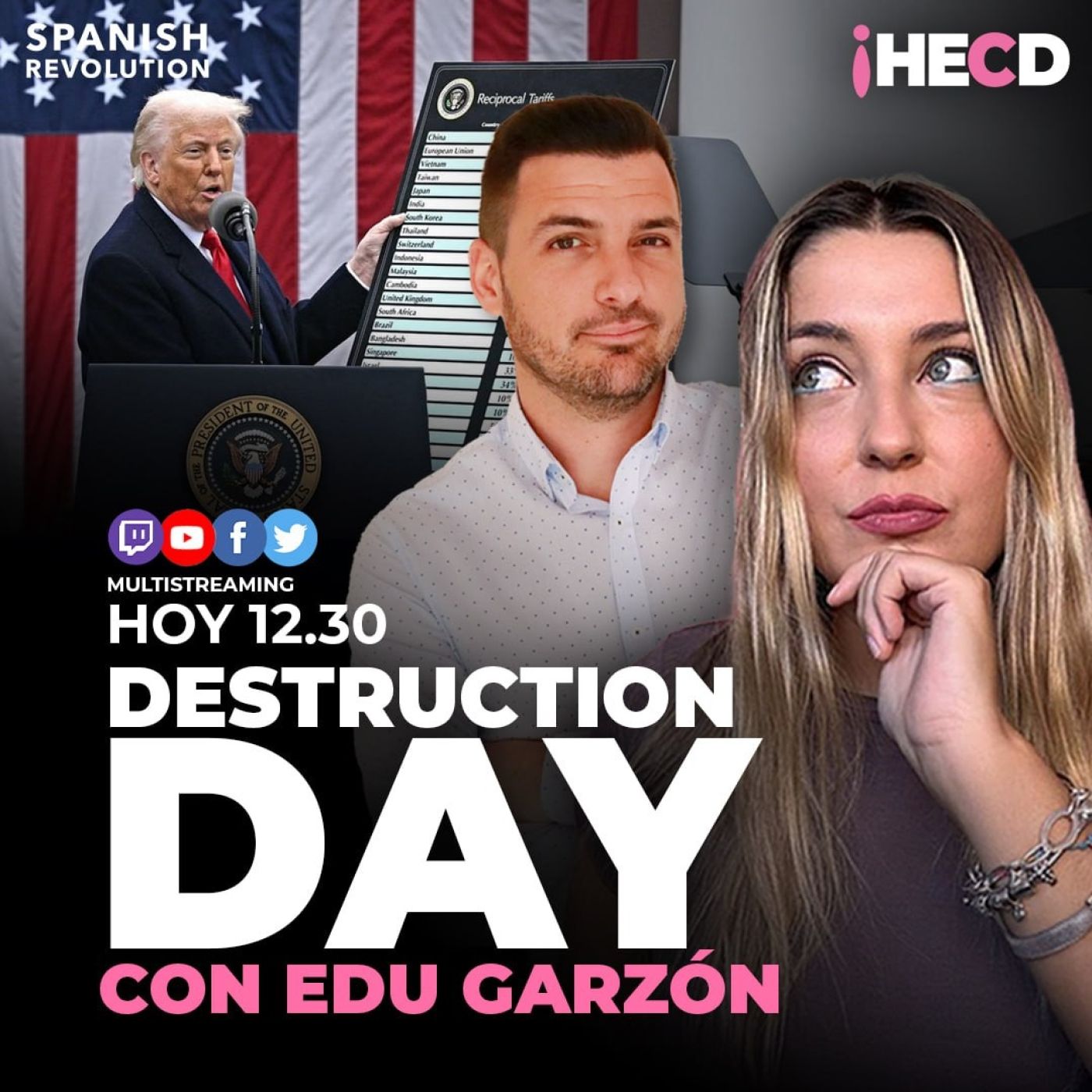 HECD! 537 Marina Lobo - Jueves: Destruction day, con Eduardo Garzón + Elon Musk, ¿en la cuerda floja?