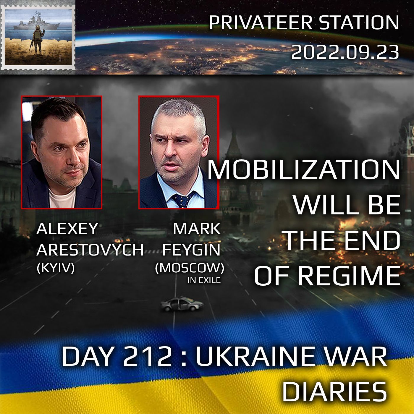 cover of episode War Day 212: Ukraine War Chronicles with Alexey Arestovych & Mark Feygin