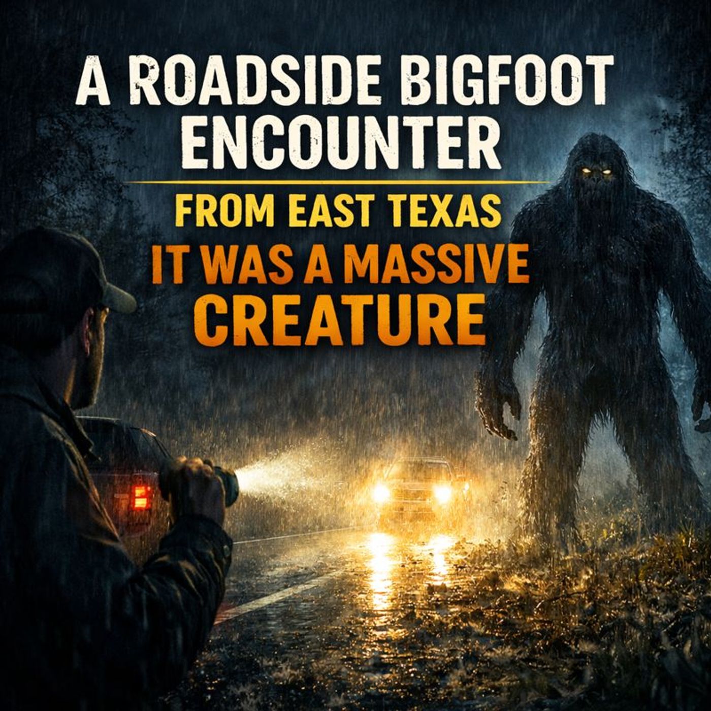 A Veteran’s Late-Night Bigfoot Encounter on a Texas Highway | Thought It Was A Man Until It Stood Up