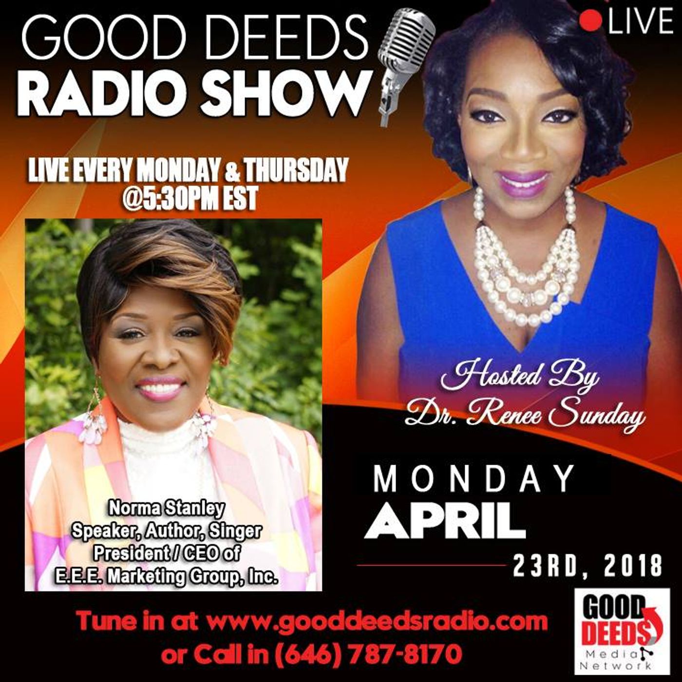 Norma Stanley Speaker Author Singer President CEO of E E E Marketing Group episode artwork