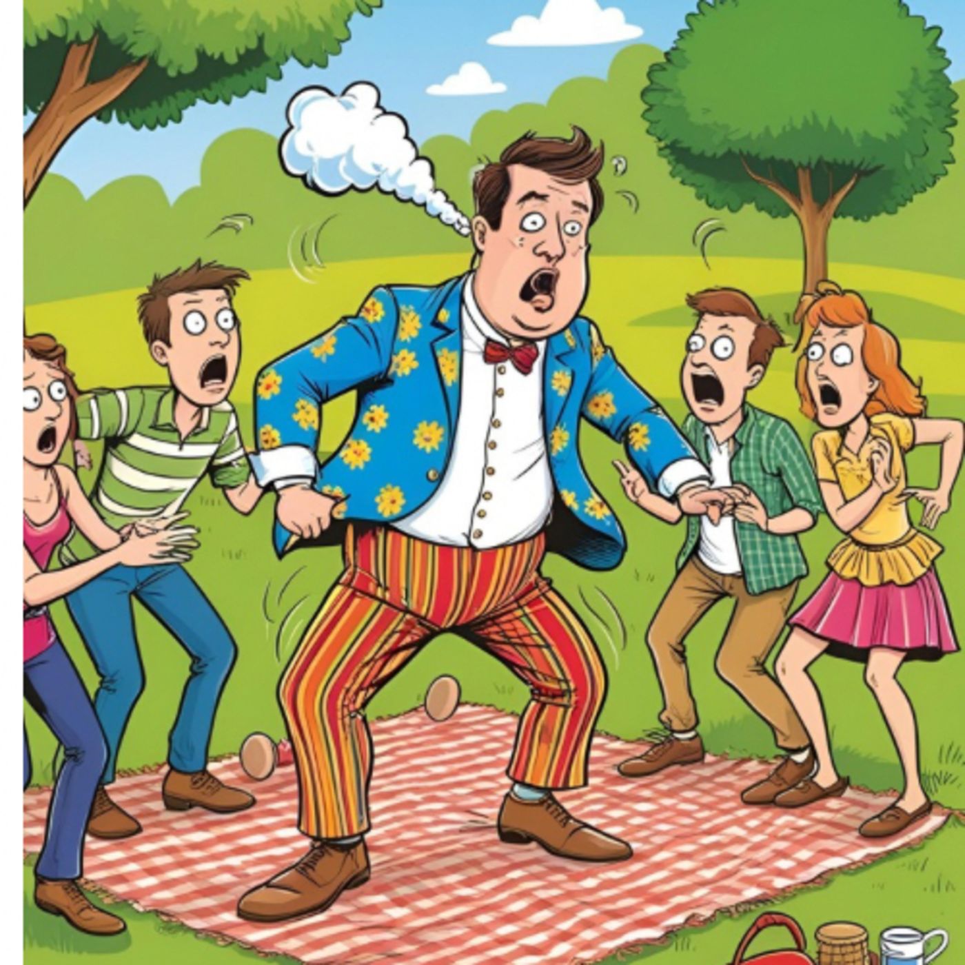 El hombre elegante que lanza y tira pedos.