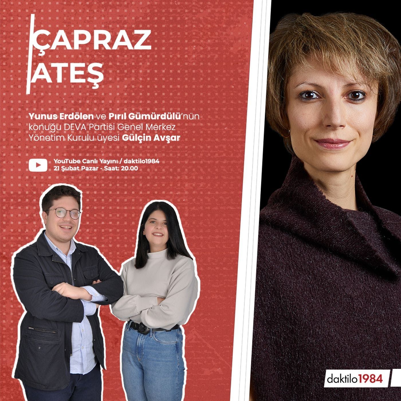 Çapraz Ateş | Konuk: DEVA Partisi Yönetim Kurulu Üyesi Gülçin Avşar