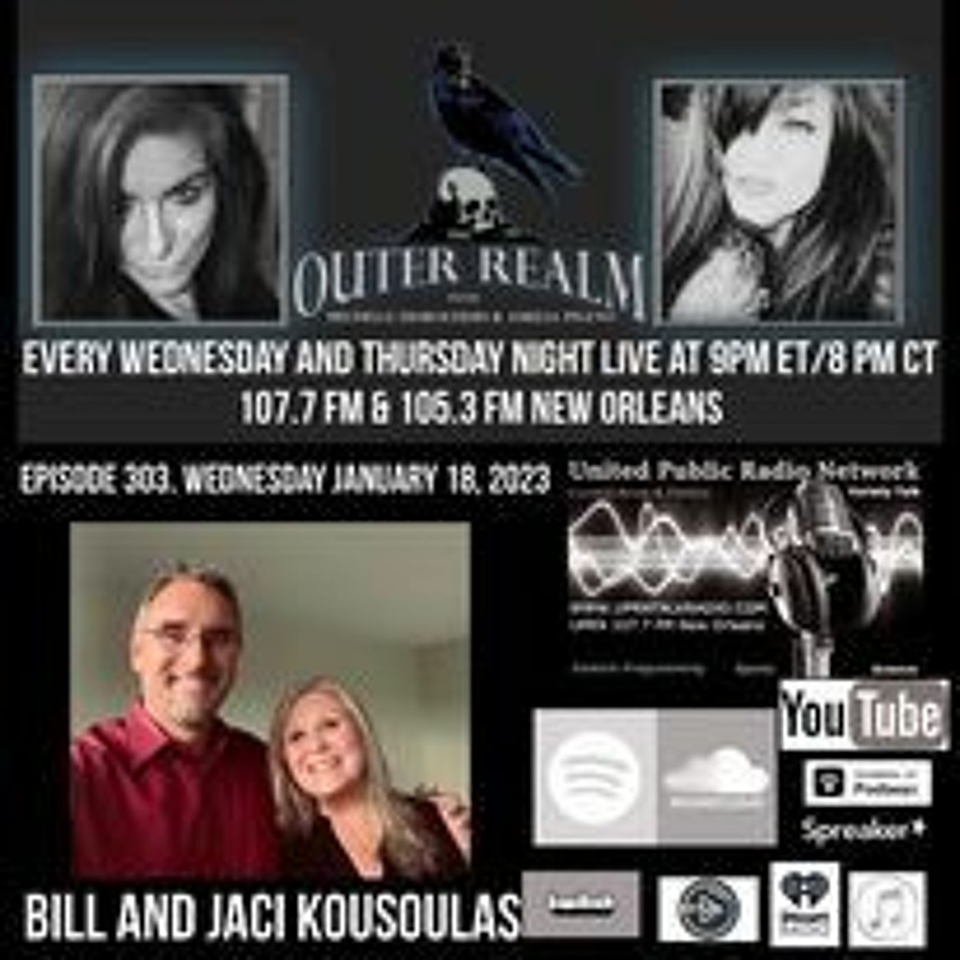 The Outer Realm Welcomes Bill And Jaci Kousoulas, January 18th, 2023 - Mothman episode artwork