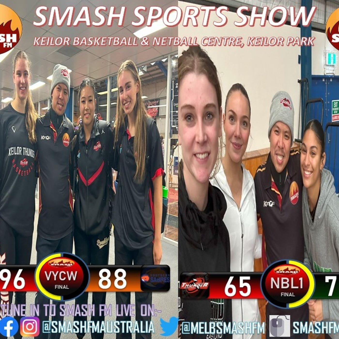 SSS10THYR: BigV23 Wk9 Keilor Thunder VYCW & NBL1 Sth Wk7 Ringwood Hawks Womens Post Game Interviews 210523
