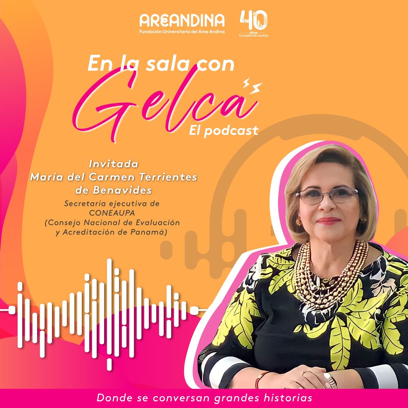María del Carmen Terrientes de Benavides en la sala con Gelca episode artwork
