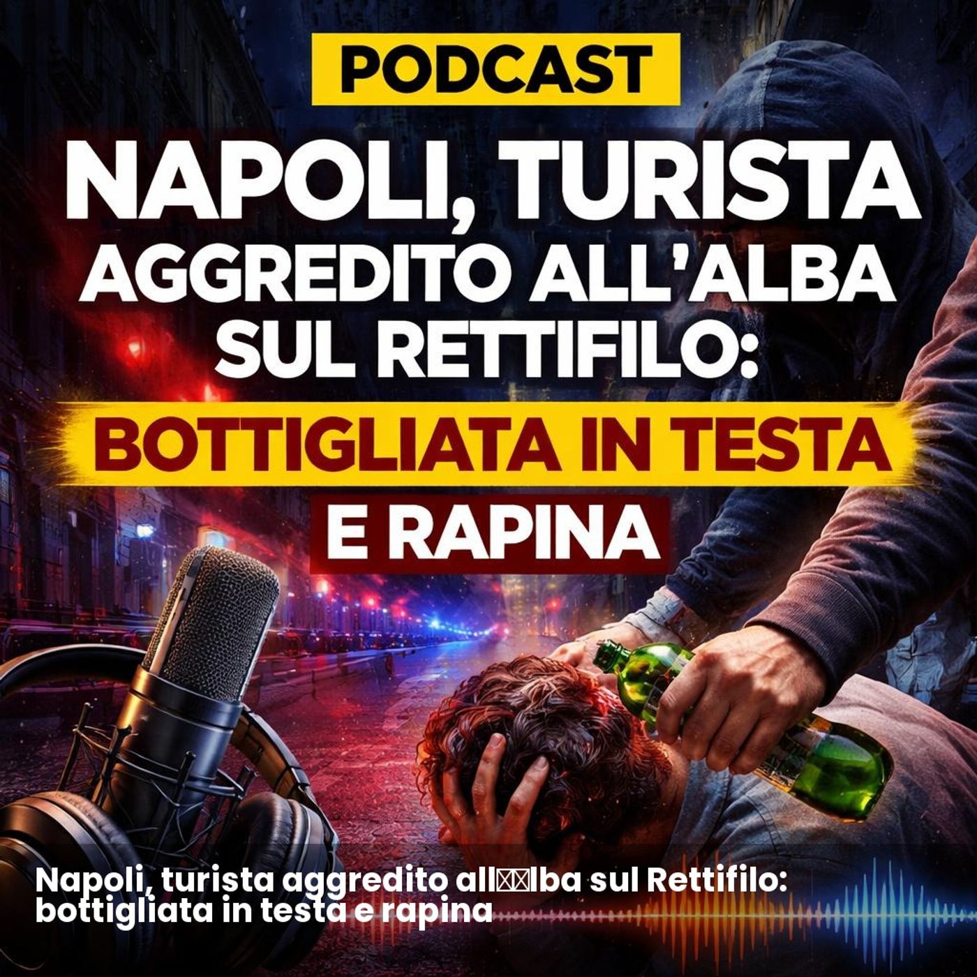 Napoli, turista aggredito all’alba sul Rettifilo: bottigliata in testa e rapina episode artwork