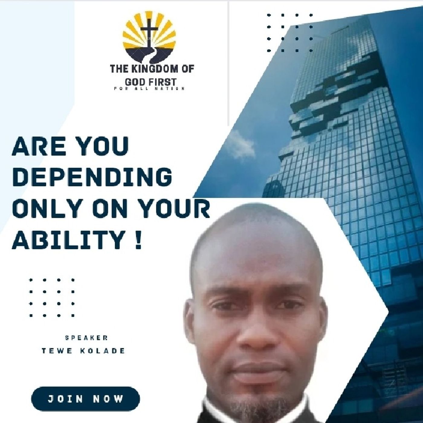 ARE YOU DEPENDING ONLY ON YOUR ABILITY?