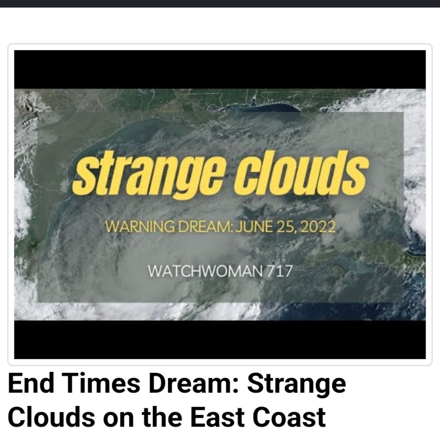 End Times Dream: Strange Clouds on the East Coast episode artwork