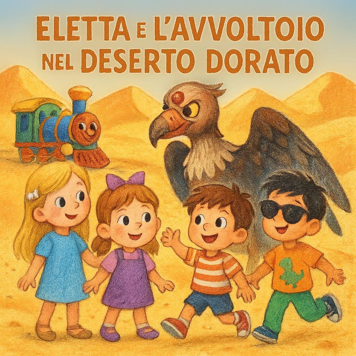 Eletta e l'Avvoltoio nel Deserto Dorato
