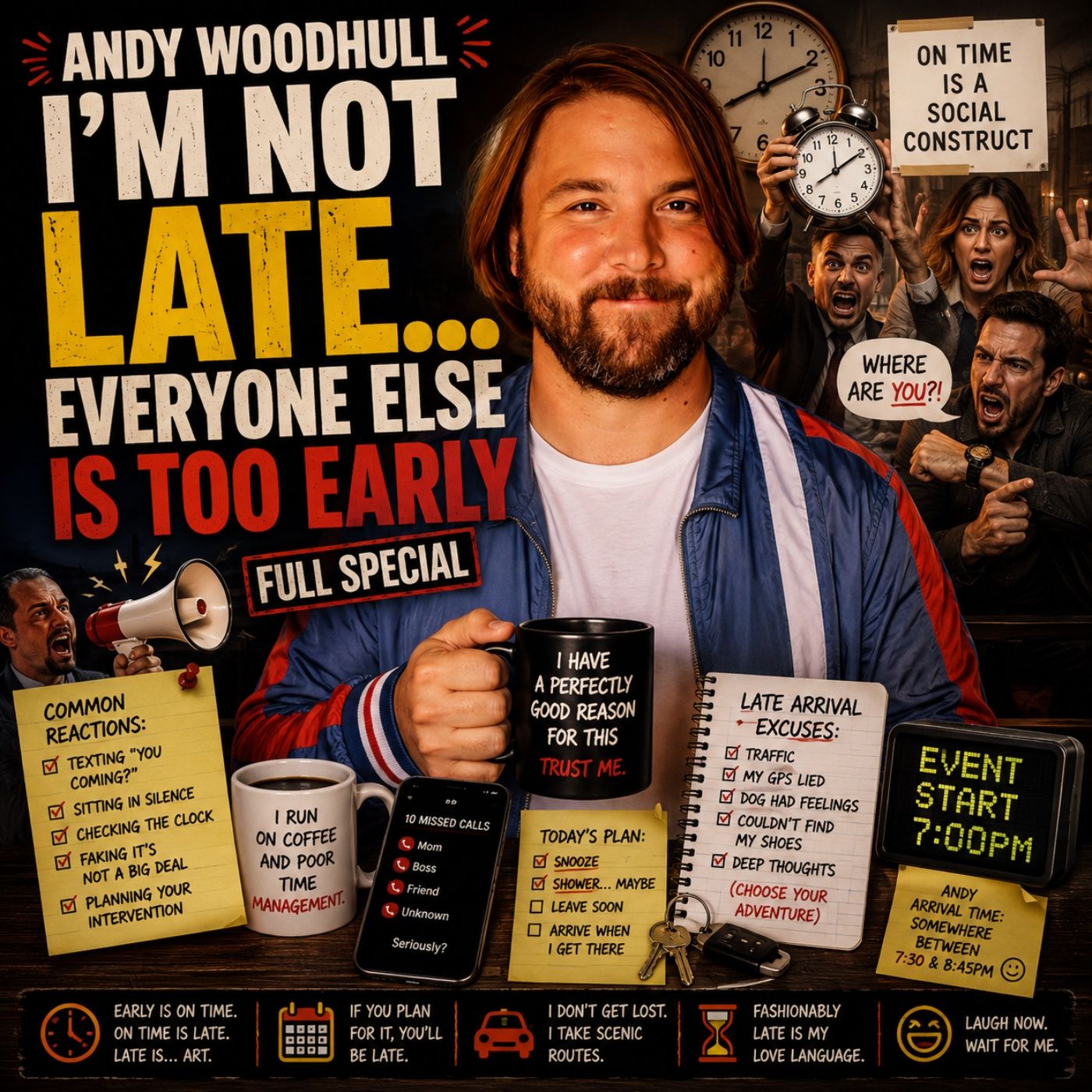 Andy Woodhull – I’m Not Late… Everyone Else Is Too Early Full Special (Stand-up Comedy) episode artwork