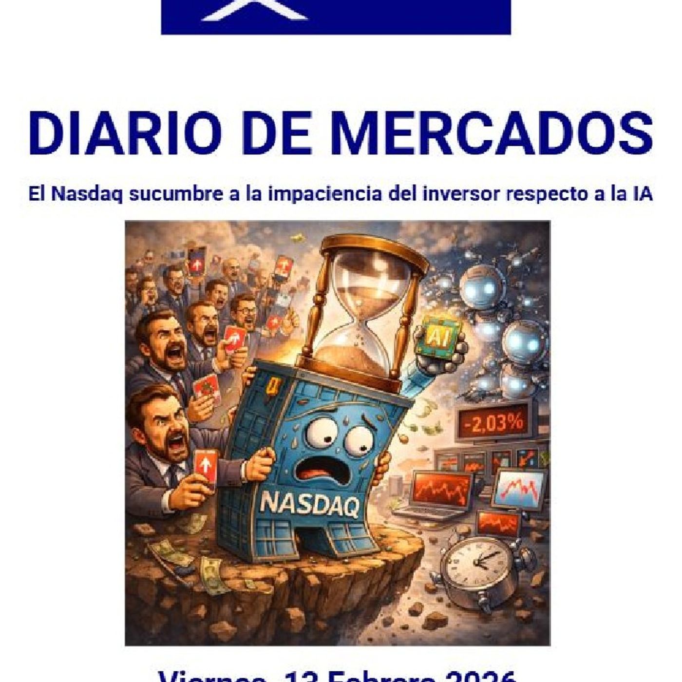 PODCAST en abierto DIARIO DE MERCADOS Viernes 13 Febrero 2026
