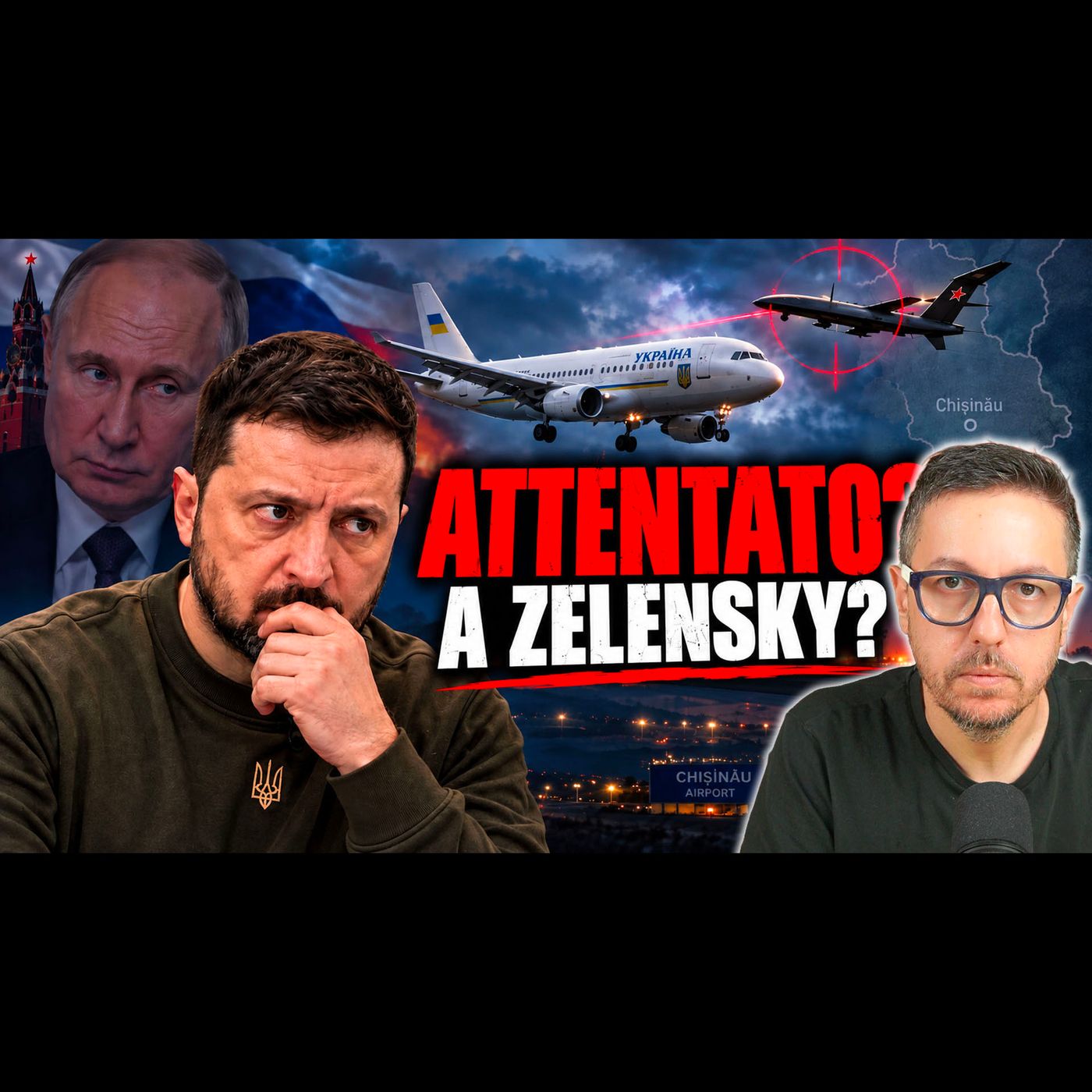 DRONE “RUSSO” “SFIORA” L’AEREO DI ZELENSKY. FORSE.
