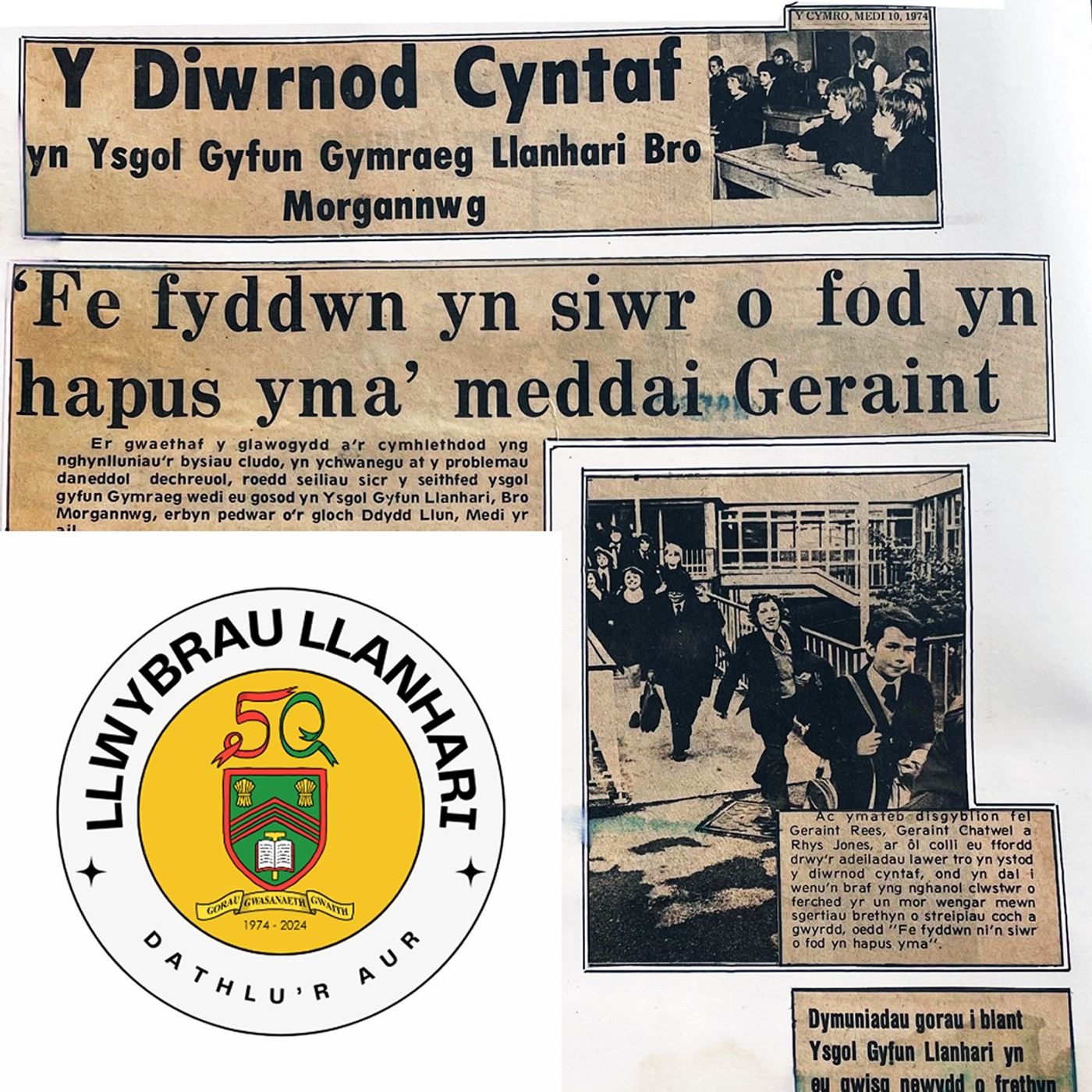Llwybrau Llanhari - Dathlu\'r Aur